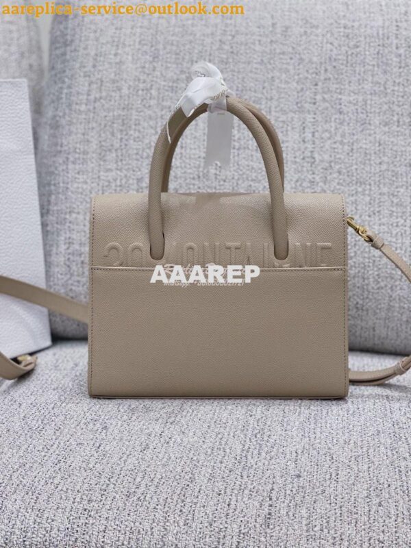 Replica Dior Medium St Honoré Tote Beige Grained Calfskin M9321U 11