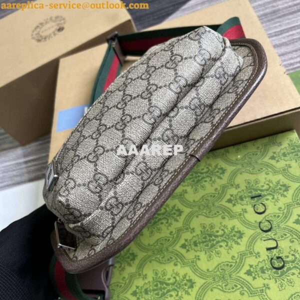 Replica Gucci 760217 GG Belt Bag Brown 5