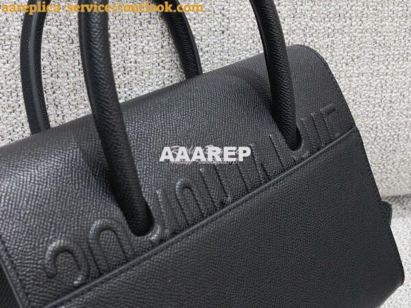 Replica Dior Medium St Honoré Tote Black Grained Calfskin M9321U 11