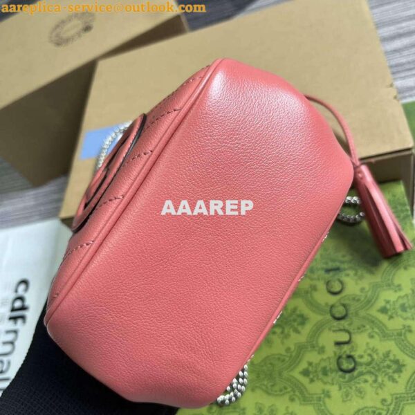 Replica Gucci 760313 Gucci Blondie Mini Bucket Bag Pink 3