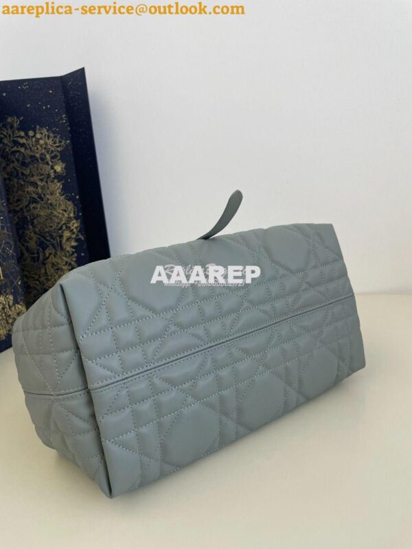 Replica Dior Medium Toujours Bag in Macrocannage Calfskin M2821O Stone 9
