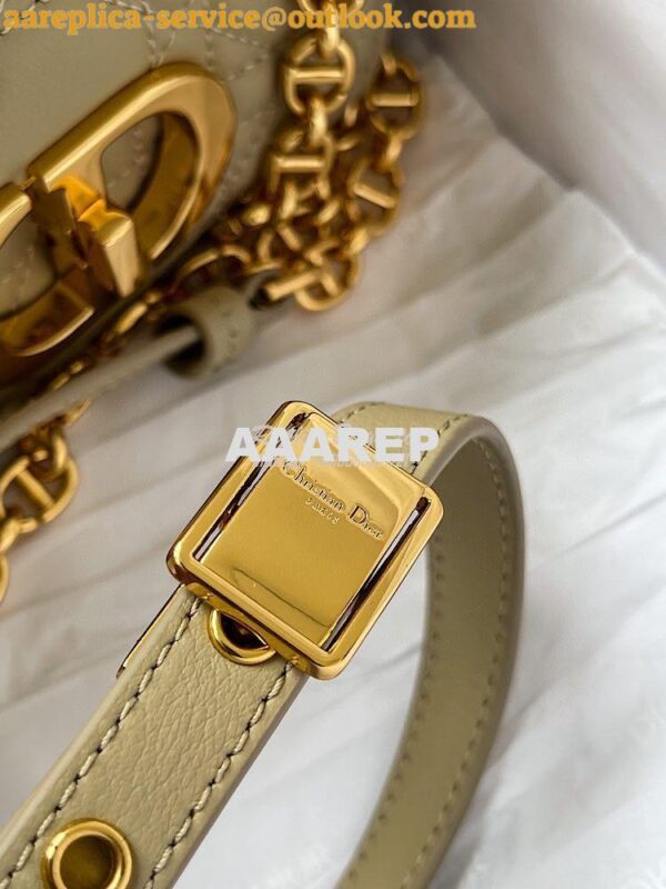 Replica Dior Micro Caro Bag in Beige Supple Cannage Calfskin S2022 7