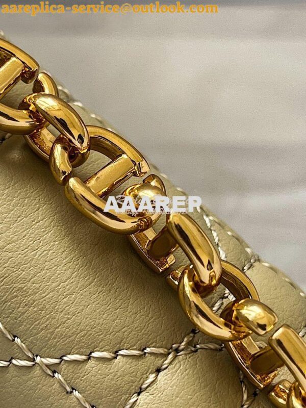 Replica Dior Micro Caro Bag in Beige Supple Cannage Calfskin S2022 8