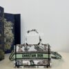 Replica Dior Mini Chalk White Lady Dior Wavy Shiny Crinkled Lambskin B 2