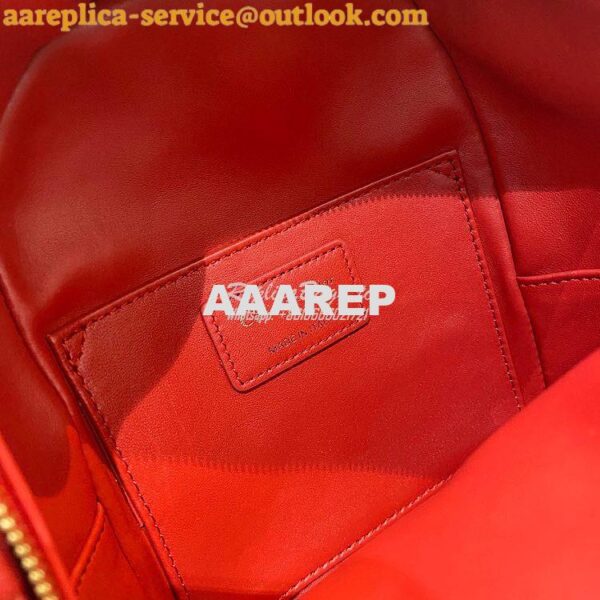 Replica Dior Mini Dioramour Backpack Red Cannage Lambskin with Heart M 11