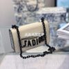 Replica Dior Mini J'adior Flap Bag In Ultra Matte Blue Calfskin