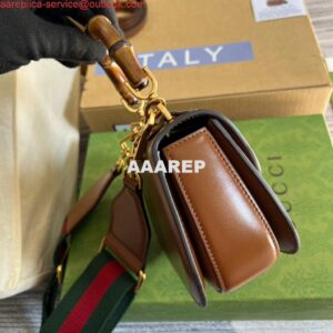 Replica Gucci Bamboo1947 Mini top handle bag 686864 Tan 2