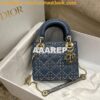 Replica Dior Mini Lady Dior Bag Camel-Colored Shearling M0505C
