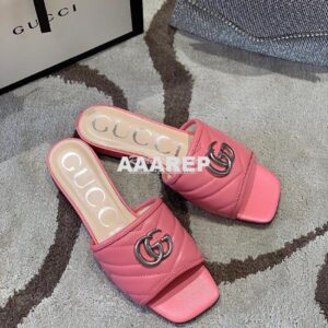 Replica Gucci Women's Slide w Double G 629730 Pink 2