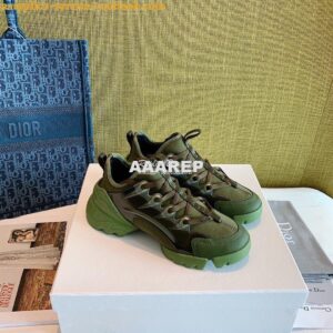 Replica Dior D-Connect Sneaker Technical Fabric Khaki 2