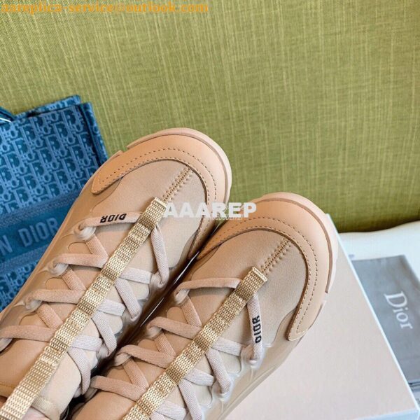 Replica Dior D-Connect Sneaker Technical Fabric Nude 7