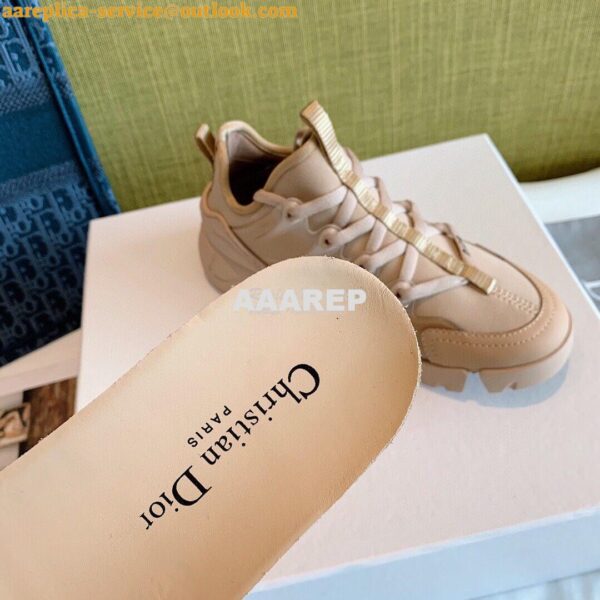 Replica Dior D-Connect Sneaker Technical Fabric Nude 11