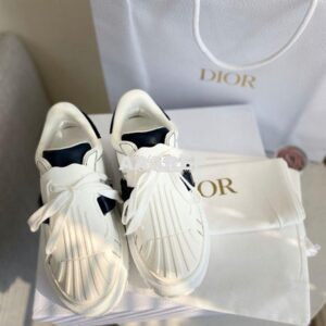 Replica DiorID Sneaker White Rubber and Calfskin KCK278 with Black 2