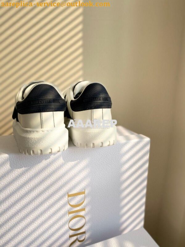 Replica DiorID Sneaker White Rubber and Calfskin KCK278 with Black 7