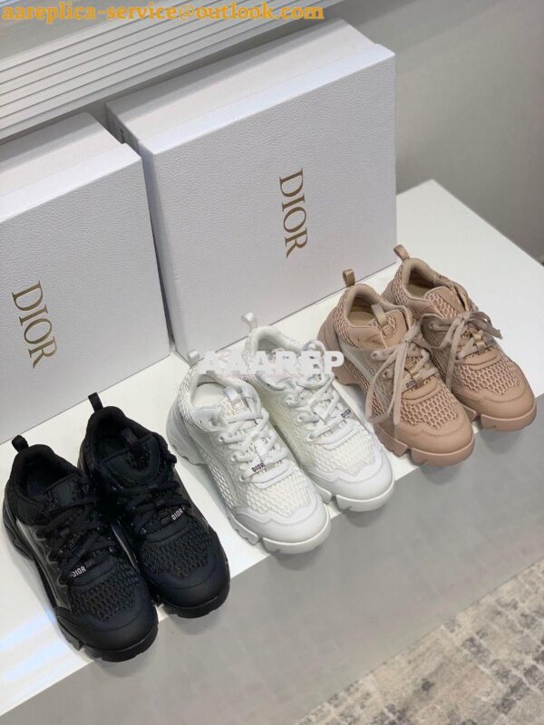 Replica Dior D-Connect Sneaker White Mesh KCK280 3