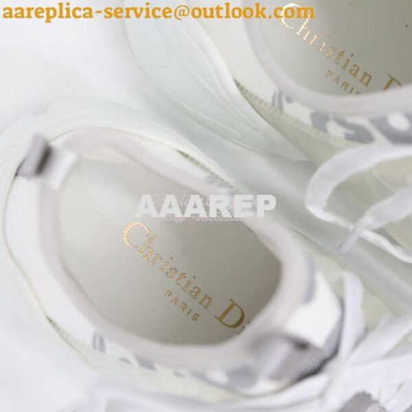 Replica Dior D-Connect Sneaker White Spatial Printed Reflective Techni 10