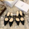 Replica Dior D-DIOR Mule KCB442 Black 2