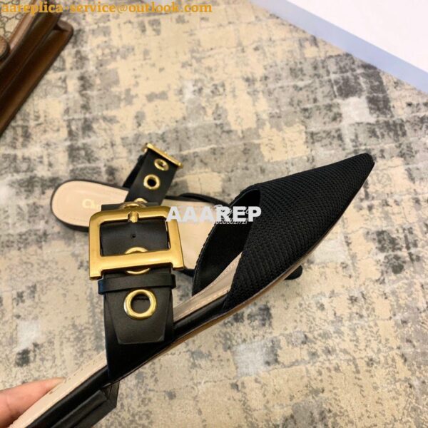 Replica Dior D-DIOR Mule KCB442 Black 5