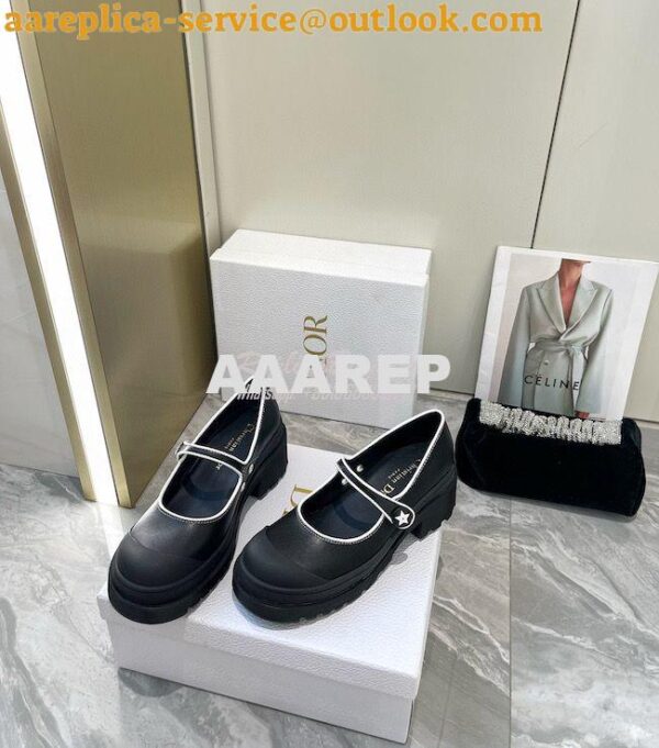 Replica Dior D-Doll 2.0 Pump Black Supple Calfskin KCP951 5