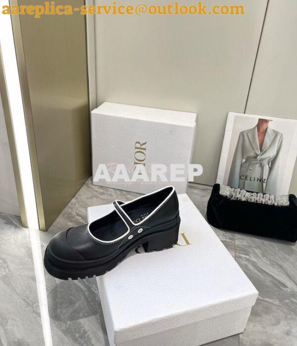 Replica Dior D-Doll 2.0 Pump Black Supple Calfskin KCP951 10