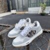 Replica Dior 3SN272 B27 Low Top Sneaker White and Black Smooth Calfskin