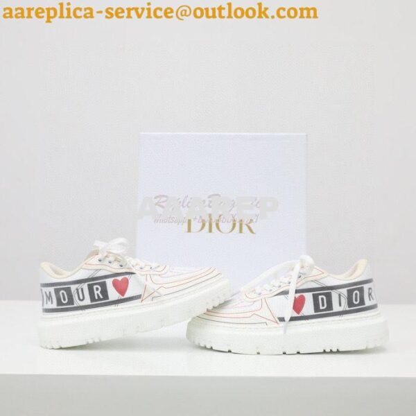 Replica Dior Addict Sneaker D'Amour Technical Fabric KCK308T 6