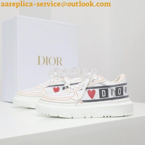 Replica Dior Addict Sneaker D'Amour Technical Fabric KCK308T 7