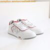 Replica Dior B27 Low-Top Sneaker White and Gray Smooth Calfskin with W 2