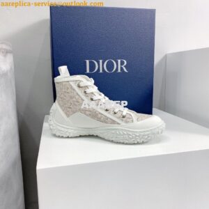 Replica Dior B28 Men/Women High-Top Sneaker Off-White Oblique Jacquard