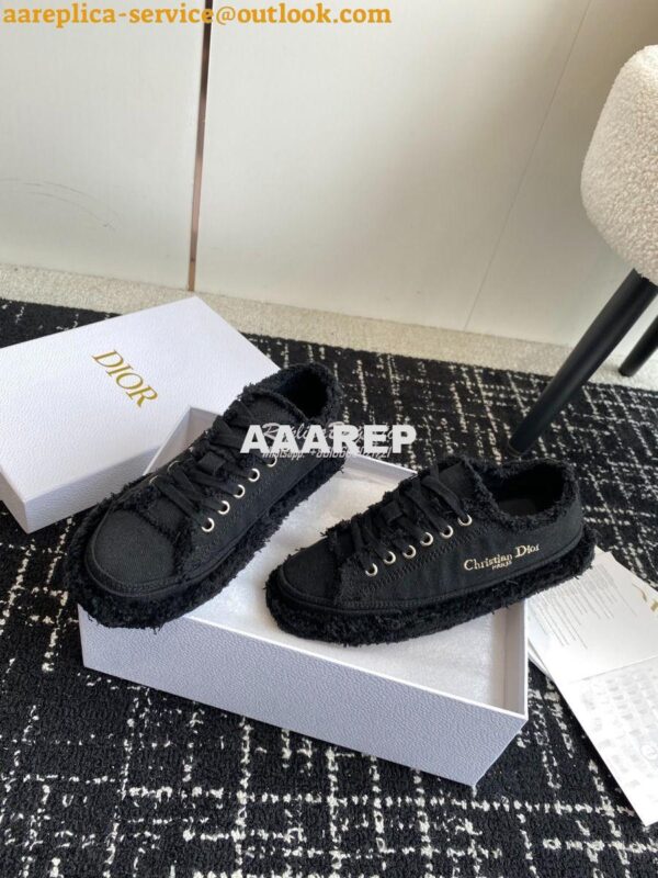 Replica Dior D-Blaze Sneaker Fringed Cotton Canvas KCK405 19