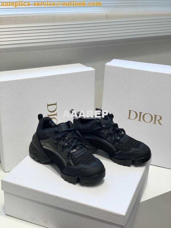 Replica Dior D-Connect Sneaker Black Mesh KCK280 3