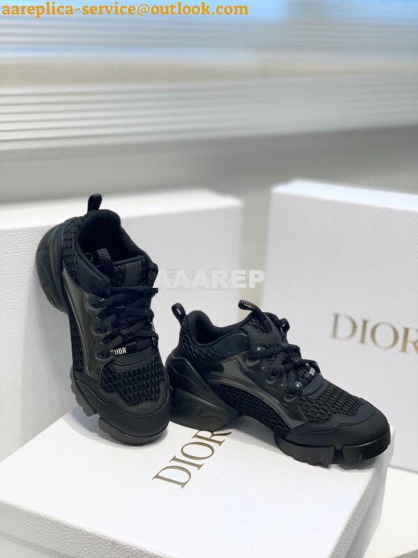 Replica Dior D-Connect Sneaker Black Mesh KCK280 4