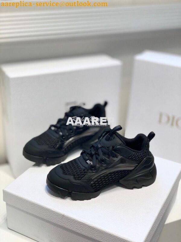 Replica Dior D-Connect Sneaker Black Mesh KCK280 5