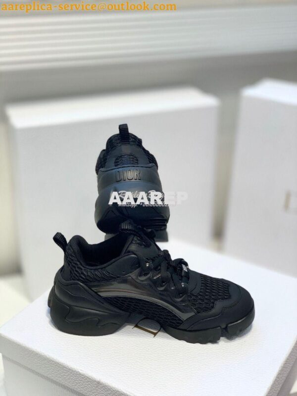 Replica Dior D-Connect Sneaker Black Mesh KCK280 6