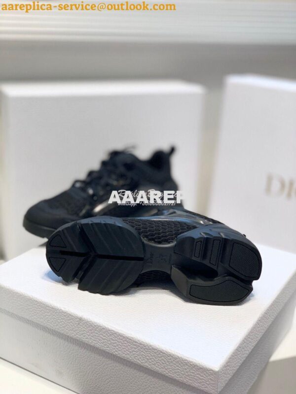 Replica Dior D-Connect Sneaker Black Mesh KCK280 10