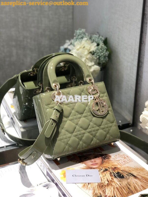 Replica Dior My ABCdior Lady Dior Bag in Patent Calfskin M0538 Dusty J 3
