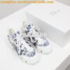 Replica Dior D-Connect Sneaker Black Spatial Printed Reflective Techni