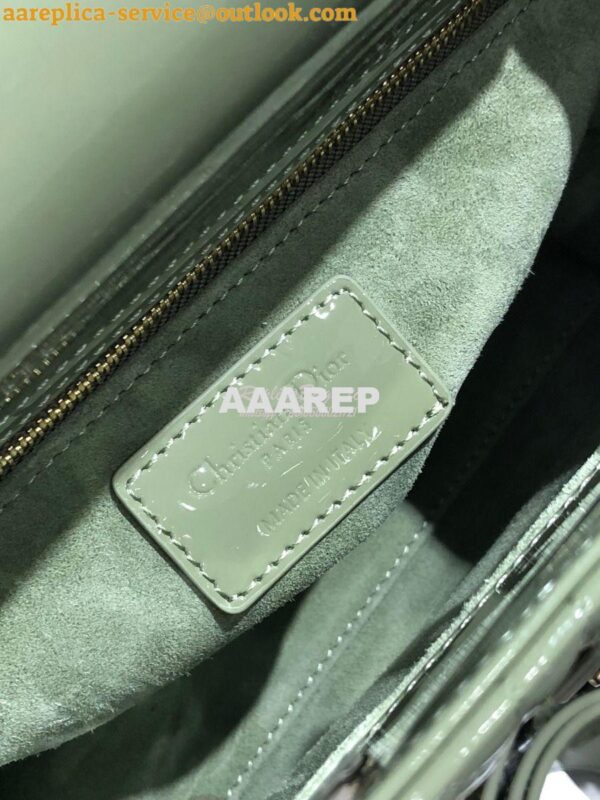 Replica Dior My ABCdior Lady Dior Bag in Patent Calfskin M0538 Dusty J 10