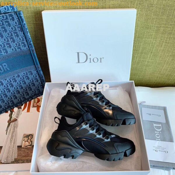 Replica Dior D-Connect Sneaker Technical Fabric Black 3