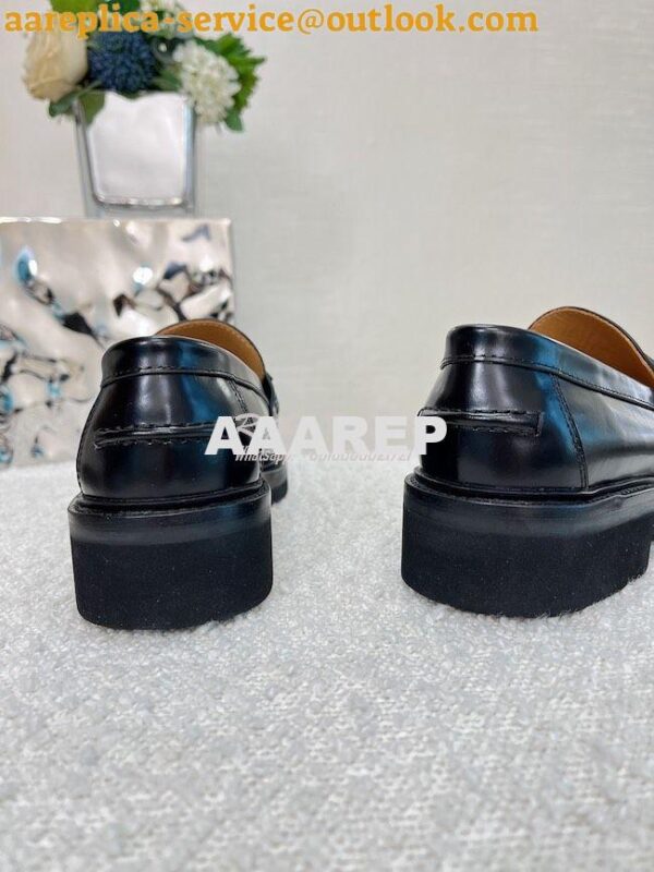 Replica Dior Boy Loafer Black Brushed Calfskin KDB759 5