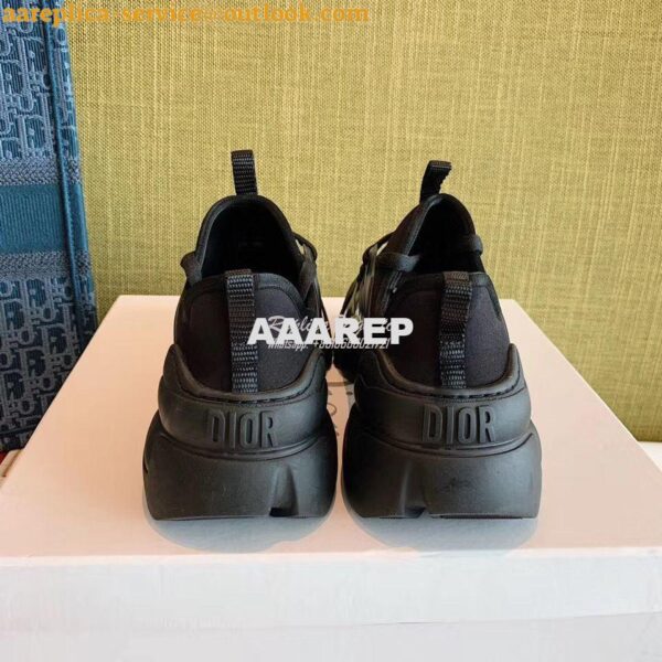 Replica Dior D-Connect Sneaker Technical Fabric Black 10