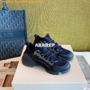 Replica Dior D-Connect Sneaker Technical Fabric Blue 2