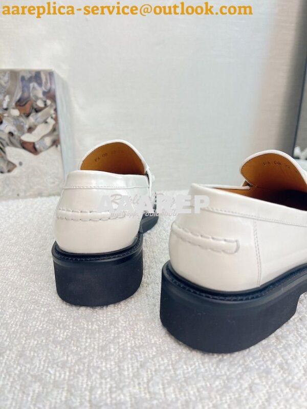 Replica Dior Boy Loafer White Brushed Calfskin KDB759 9