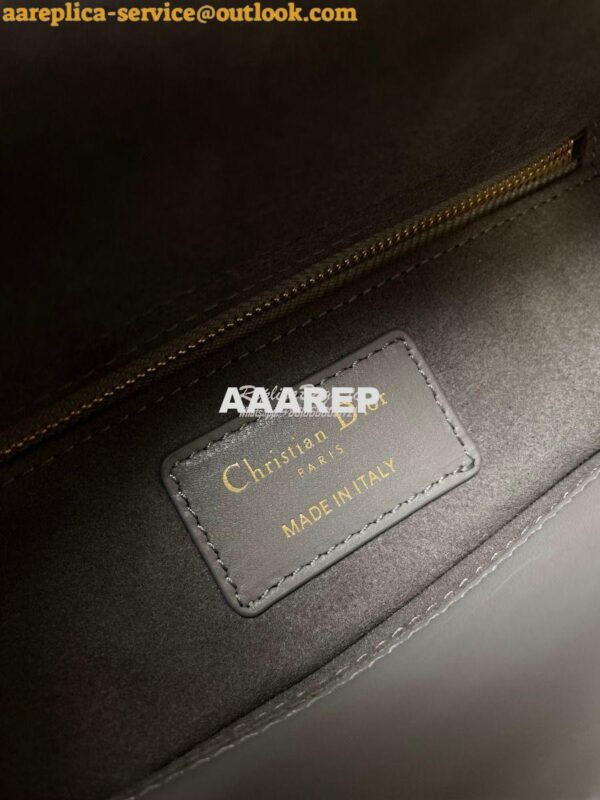 Replica Dior My ABCdior Lady Dior Bag Lambskin M0538 Gray 9