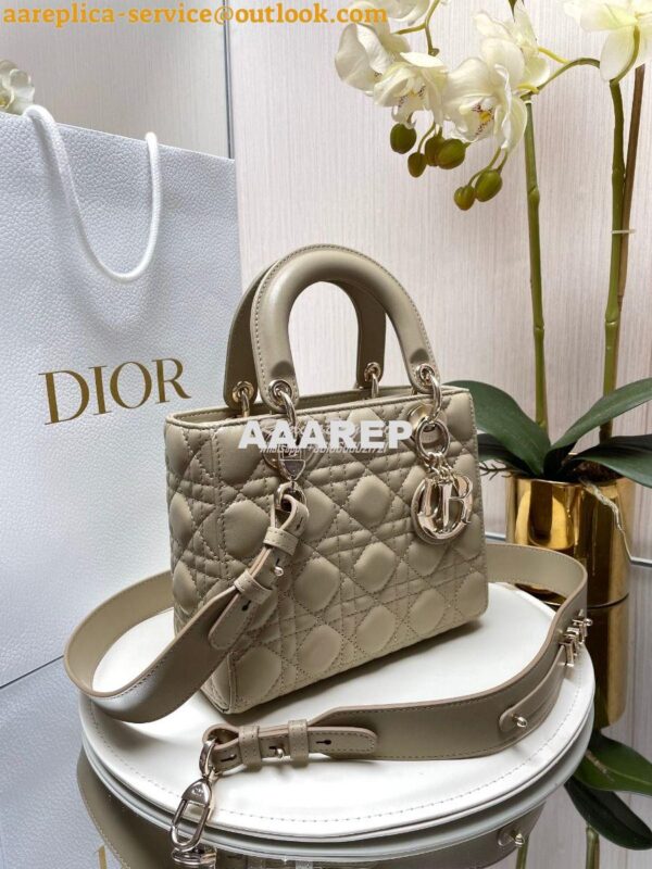 Replica Dior My ABCdior Lady Dior Bag Lambskin M0538 Natural