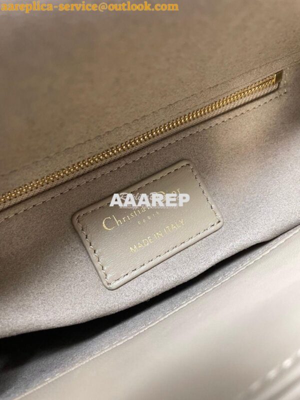 Replica Dior My ABCdior Lady Dior Bag Lambskin M0538 Natural 7