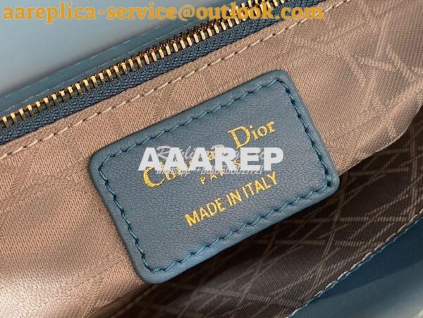 Replica Dior My ABCdior Lady Dior Bag M0538 Azure Blue Cannage Lambski 19