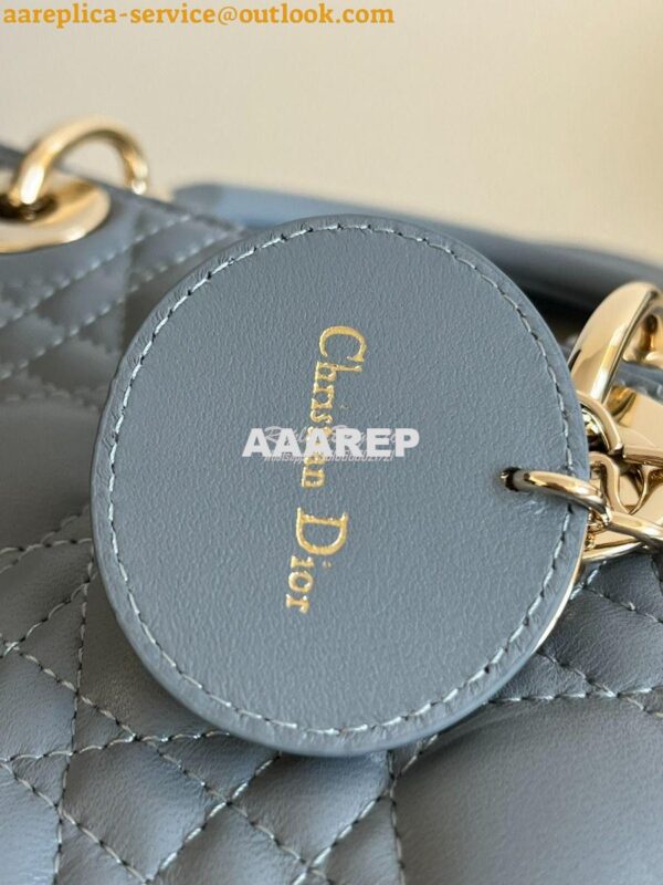 Replica Dior My ABCdior Lady Dior Bag M0538 CloudBlue Cannage Lambskin 4