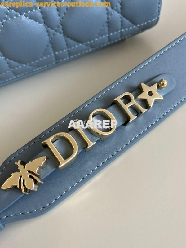 Replica Dior My ABCdior Lady Dior Bag M0538 CloudBlue Cannage Lambskin 5
