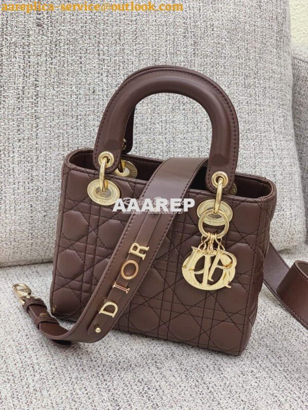 Replica Dior My ABCdior Lady Dior Bag M0538 Dark Brown